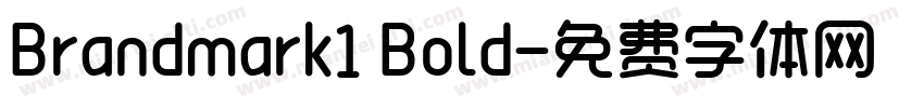 Brandmark1 Bold字体转换